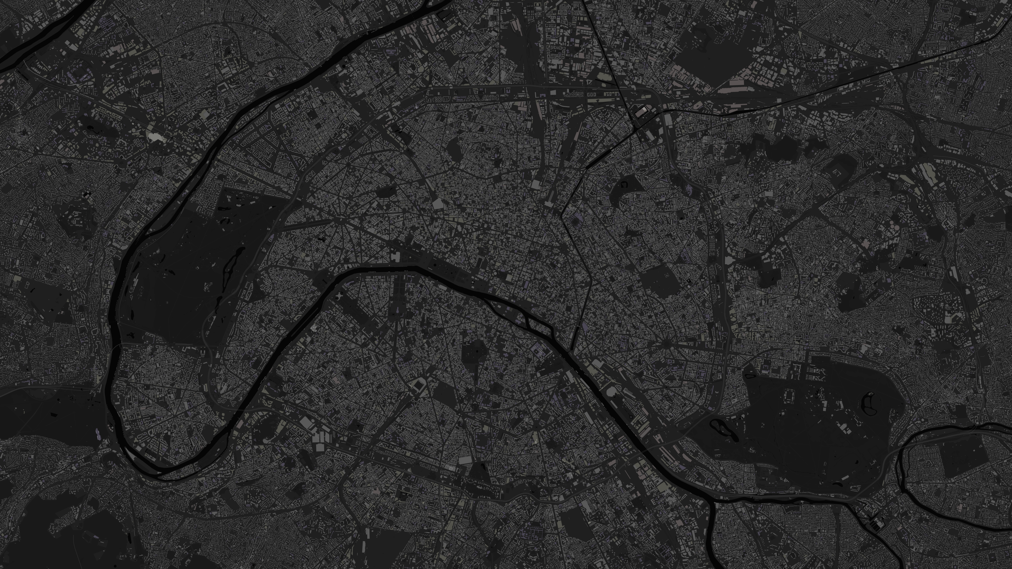 Paris minimalist map render
