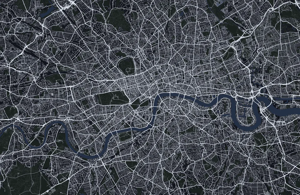 Aperçu du fond d’écran ordinateur Londres, style Nuit